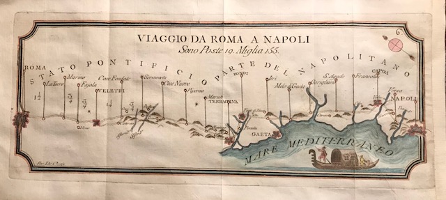 De Caroly Francesco Viaggio da Roma a Napoli 1776 Torino 